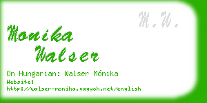monika walser business card